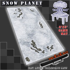 6x3 'Snow Planet' F.A.T. Mat Gaming Mat